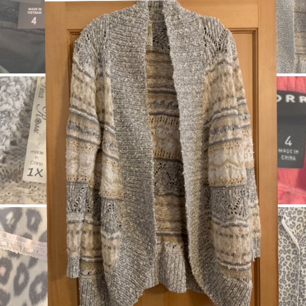 Size 1X Pina Rossi Cardigan